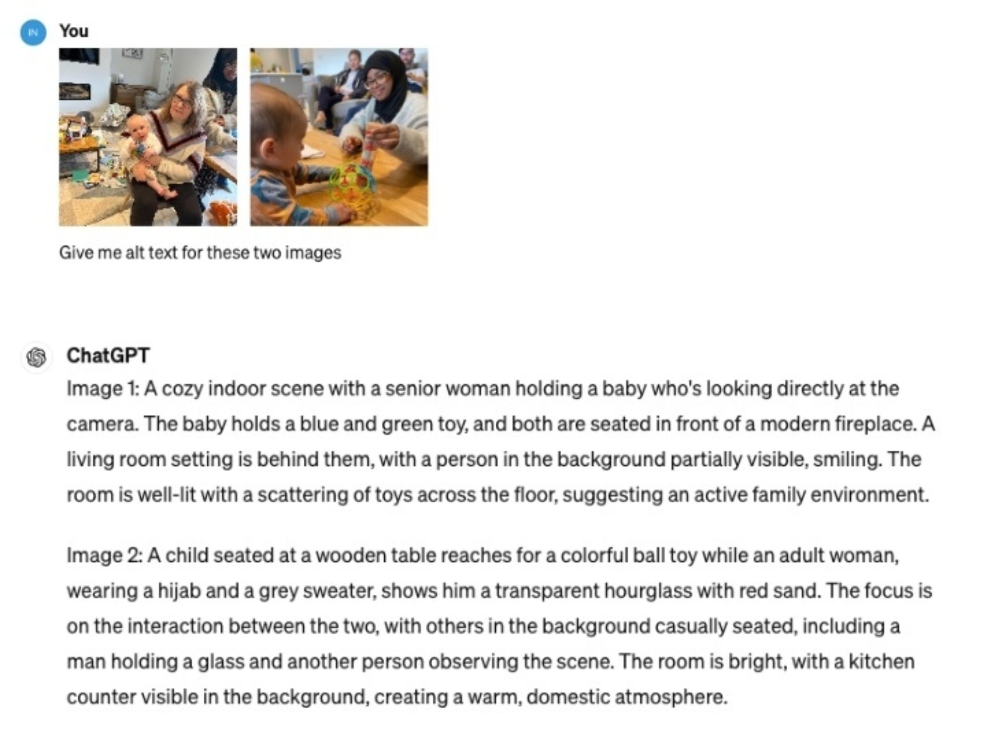 A screenshot of a blog article titled 'How Inclusive Parental Leave Practices Benefit Your Organisation' dated 23 April 2024. The top section features a photo of a baby from behind, playing with colorful toys on a living room floor. The accompanying article text discusses the unique opportunities organizations gain when team members who are on parental leave or sabbaticals bring fresh perspectives and a deep understanding of the team’s mission, despite being away from daily tasks.